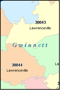 BUFORD Georgia, GA ZIP Code Map Downloads