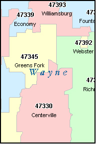 Indianapolis Zip Code Map