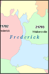 Maryland Zip Code Map