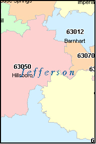 zip county jefferson code map mo missouri codes