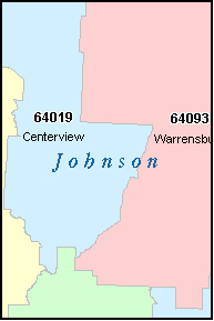 Zip Code Map Johnson County Kansas United States Map Mo Johnson