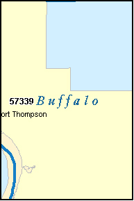 Buffalo Zip Code Map United States - Sd Buffalo