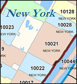 5-Digit Digital ZIP Code Map